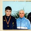 Antrenorul Chiriac, încadrat de cei doi sportivi medaliaţi