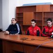 Atât antrenorul Leonard Bibirig cât şi elevii săi prezenţi ieri la conferinţa de presă nu concep decât o victorie în meciul de mâine