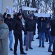 Protestatarii anti-ACTA, cu măşti la protestul de sâmbătă seară