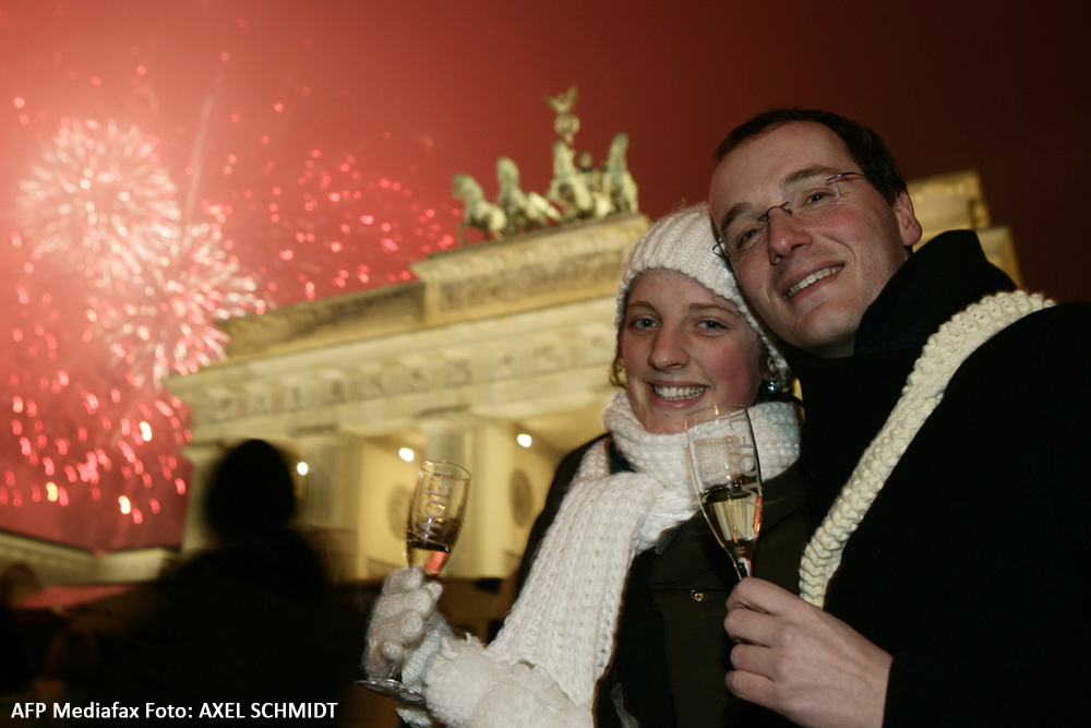 Anul Nou în lume. Berlin, GERMANIA.