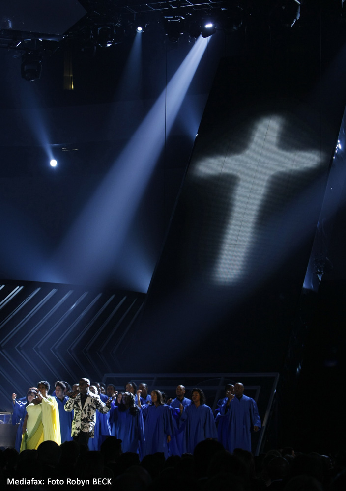 Aretha Franklin la premiile Grammy, ediţia 50. Februarie 2008.