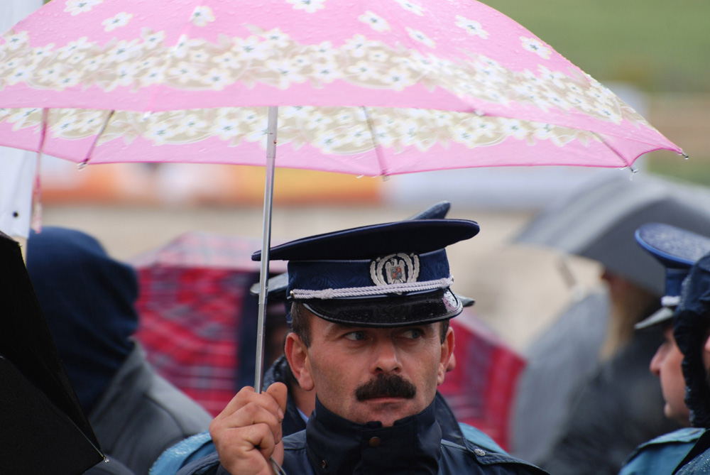 Mitingul umilinţei organizat la Bucureşti de Sindicatul Naţional al Poliţiştilor şi Vameşilor 