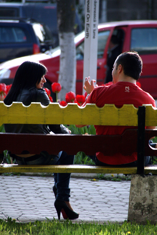 Conversaţie. Foto: Marius ŞUIU