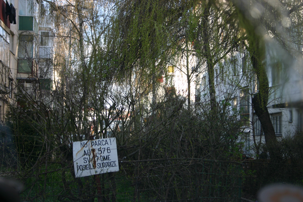 Mesaj pentru şoferi. Surprize surprize. Foto: Sergiu RUSU