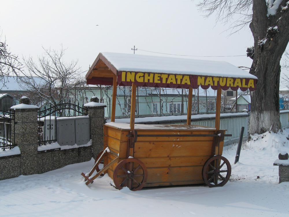 Îngheţată naturală... Foto: Cristina RUSU