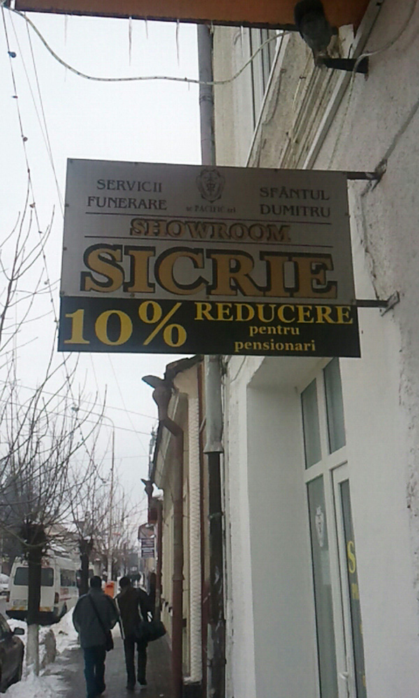 10% reducere pentru pensionari. Foto: Paul CIURARI