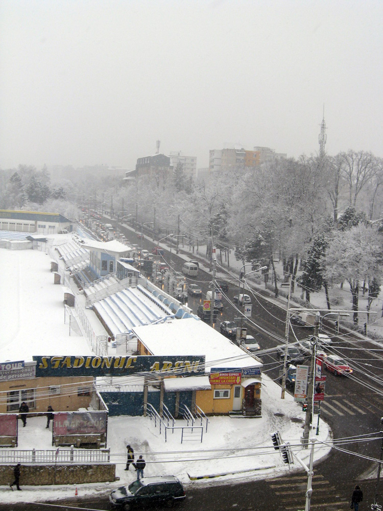 Suceava sub ninsoare. Foto: Cosmin ROMEGA