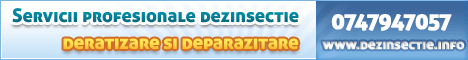 Servicii profesionale dezinsectie, deratizare si deparazitare