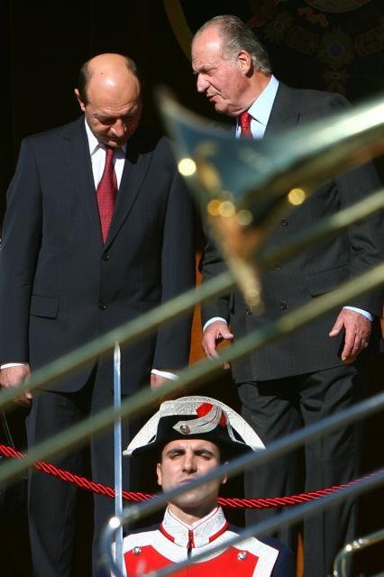 Traian Băsescu, în Spania, lângă Regele Juan Carlos