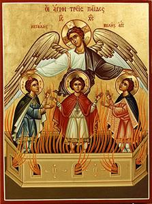 Vieţile sfinţilor: Sfântul Prooroc Daniel şi Sfinţii Anania, Azaria şi Misail