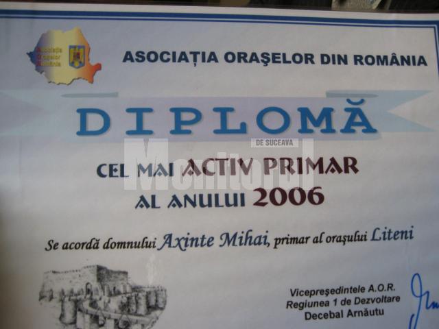 Diploma de cel mai activ primar