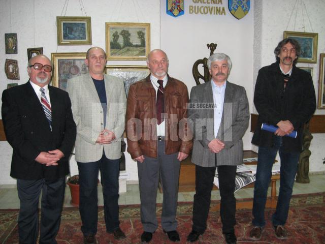 Grigore Micu, George Ostafi, Ioan Bodnar, Iosif Csukat şi Iulian Dziubinschi