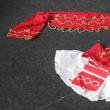 Costumul e de la Cântarea României, iar eşarfa e confecţionată din steagul PCR