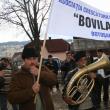 Aproape 200 de crescători de vaci din Moldova au protestat la Vatra Dornei