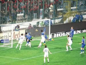 Faza unicului gol al meciului Steaua - Unirea Urziceni