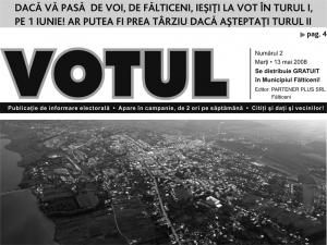 Fălticeni: Publicaţie de informare electorală