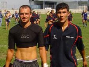 Flutur (stânga) şi Conache (dreapta) au fost printre cei mai buni sportivi din lotul naţionalei de rugby în 7