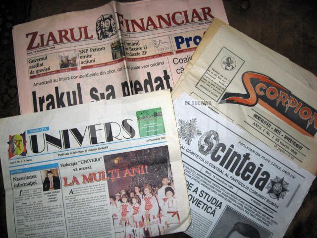 Foto: Adrian Murăriţa a colecţionat peste 7.000 de ziare şi reviste