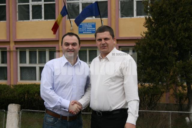 Ministrul educaţiei, Cristian Adomniţei, şi Constantin Volanschi