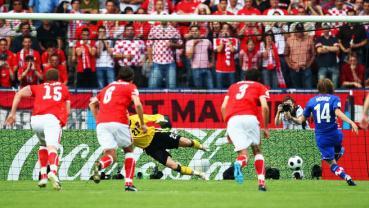 Croaţii au marcat la singurul lor şut pe poartă