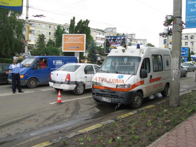 Accidentul s-a petrecut pe Bd. 1 Mai, în dreptul intersecţiei cu strada Mărăşeşti