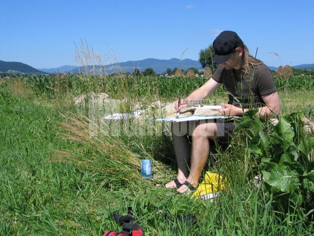 La lucru în plein air