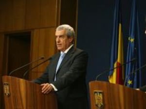 Premierul Tăriceanu şi comisarul european Leonard Orban. Foto: CAPP