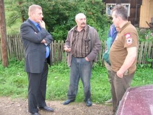 Dumitru Morhan a mers pe teren pentru a se interesa de problemele etnicilor ucraineni