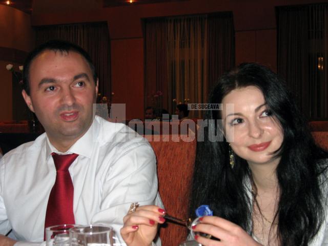 Cristian Adomniţei şi logodnica sa, Sabina Vişinari