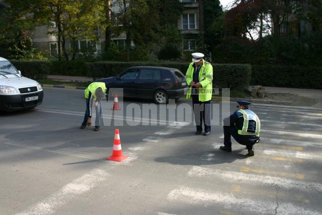 Locul unde au fost loviţi cei doi elevi de liceu