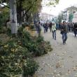 Sute de tineri au protestat ieri împotriva distrugerii Parcului Şipote în interesul dezvoltatorilor imobiliari
