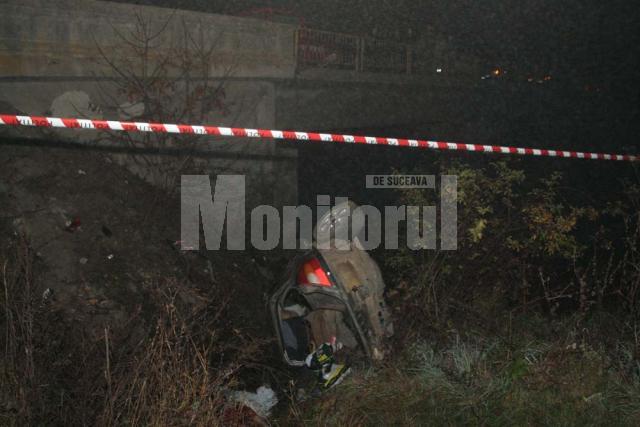 Locul unde a ajuns masina cu care circulau cei cinci tineri