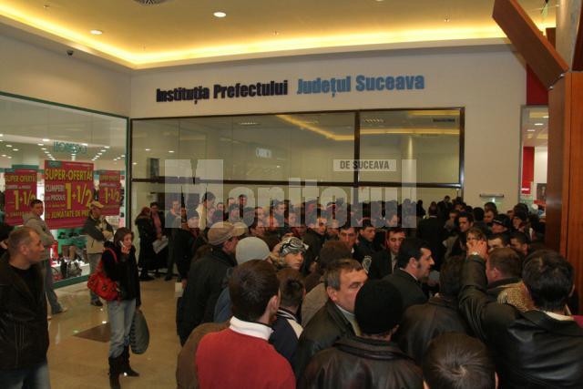 Inaugurare în aglomeraţie: Serviciul Permise şi Înmatriculări de la Iulius Mall, luat cu asalt de aproape 2.000 de suceveni