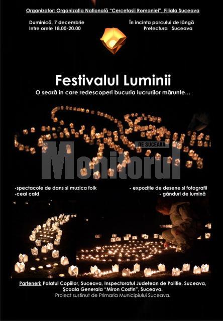 Prima ediţie: „Festivalul Luminii”, la Suceava