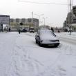 Condiţii de iarnă: Primii fulgi şi primele probleme la Fălticeni