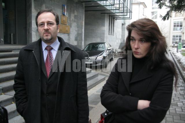 Adina Paicu şi avocatul Tonel Pop