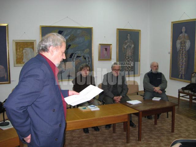 Scriitorul Ion Beldeanu evocându-l pe poetul Grigore Vieru