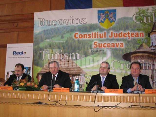 Sorin Popescu, Gheorghe Flutur, Emil Boc şi Vasile Blaga
