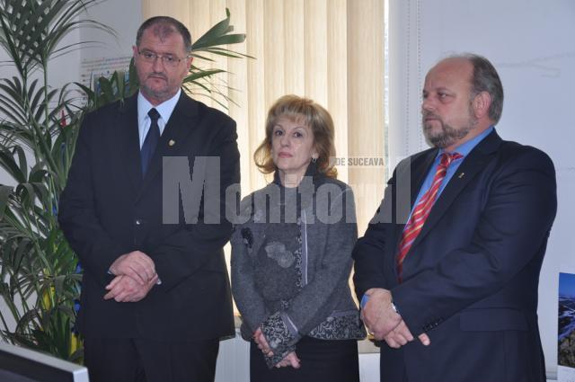 Senatorul Orest Onofrei şi deputatul Sanda-Maria Ardeleanu, alături de primarul Aurel Olarean