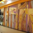 Lucrarea murală decorativă de mari dimensiuni realizată de Camelia Rusu-Sadovei si Lucia Puşcaşu