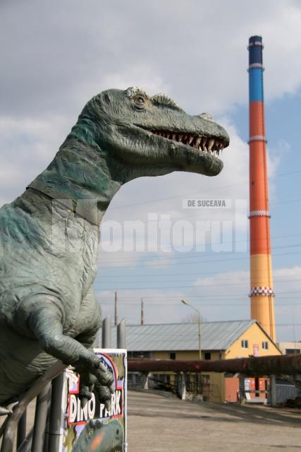 Premieră: Dinozaurii iau cu asalt parcarea Iulius Mall Suceava