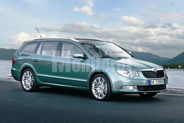 Skoda Superb Estate Rendering