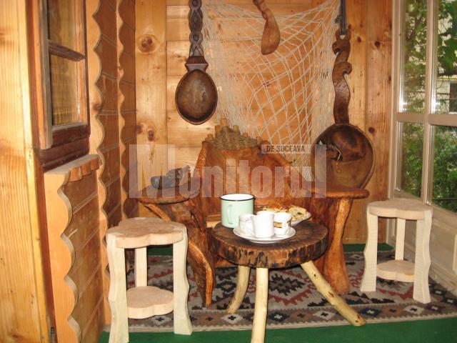 Interior din casa de lemn a familiei Benţa