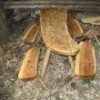 Mobilier rustic din lemn