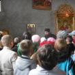 Grupul de elevi a fost primit la Mănăstirea Sfântul Mina de stareţul Varnava Ene