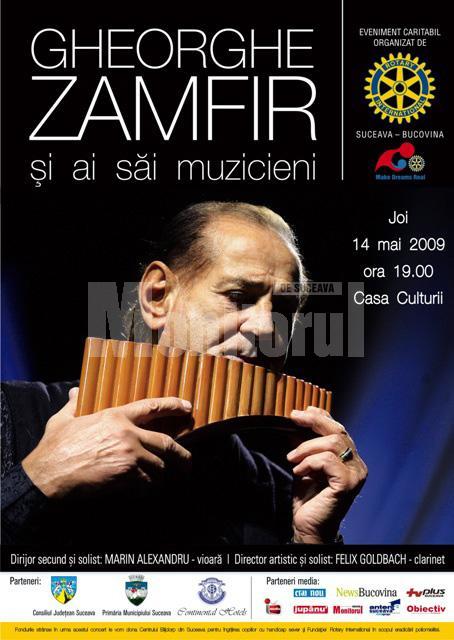 Afiş concert Gheorghe Zamfir