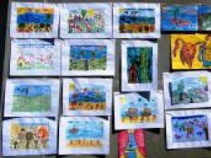 Lucrări premiate la concursul judeţean de pictură pentru copii