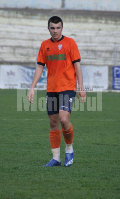Vlad Stănescu, unul dintre tinerii de perspectivă din fotbalul sucevean