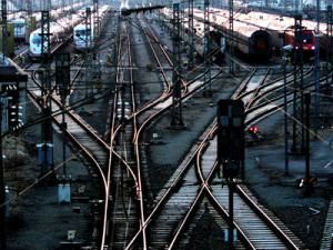Opt trenuri au fost blocate, ieri, din cauza unei greve spontane la CFR. Foto: MEDIAFAX