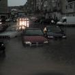 Potop la Fălticeni. Apa a ajuns pe străzi la peste jumătate de metru